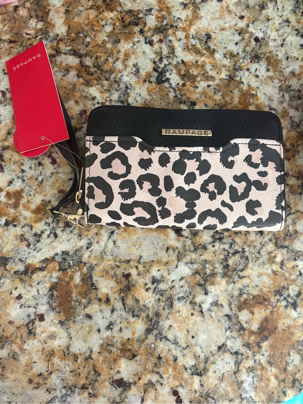 Rampage Leopard Print Wristlet Wallet - rampage